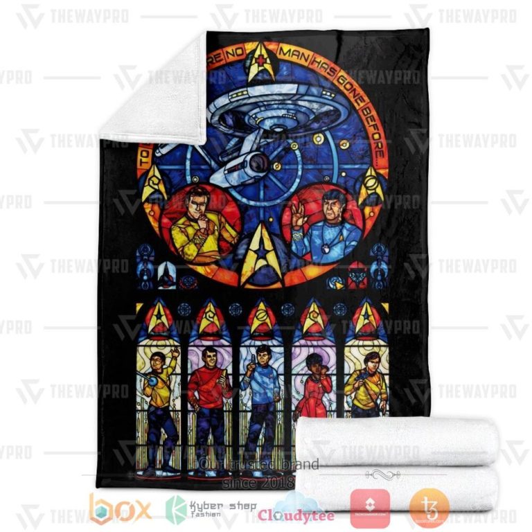 Movie-St-Stained-Glass-Custom-Soft-Blanket-2
