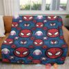 Movie Superhero Spider Verse Pattern Custom Soft Blanket