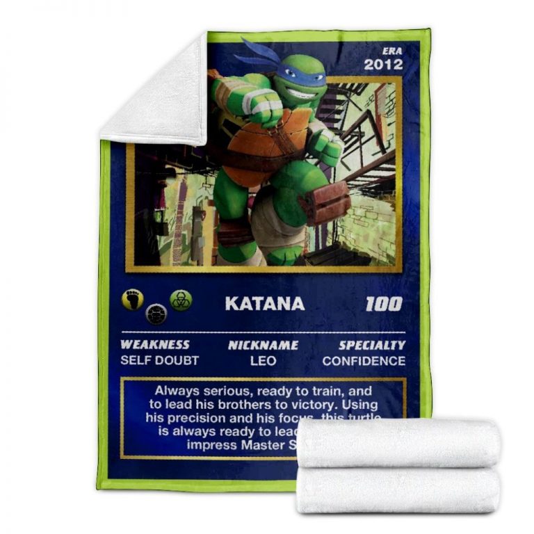 Movie-Tmnt-Leonardo-Card-Custom-Soft-Blanket-2