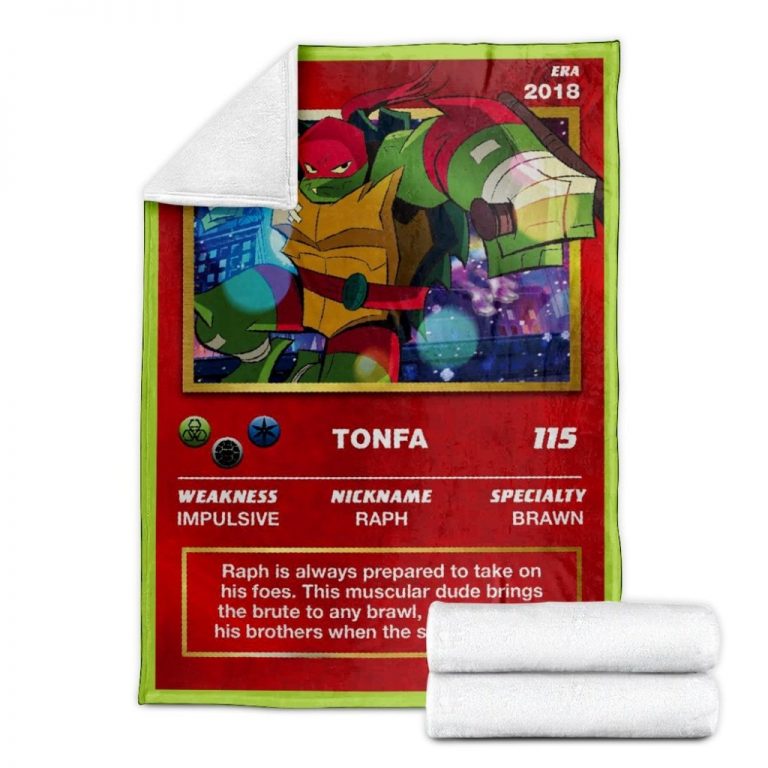 Movie-Tmnt-Raphael-Card-Custom-Soft-Blanket-2