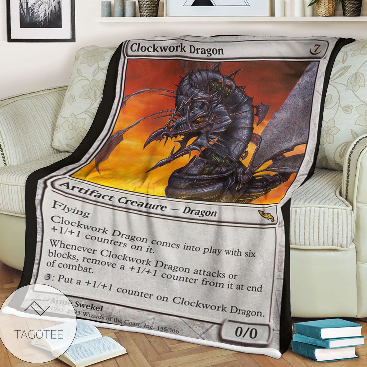 Mrd 155 Clockwork Dragon Magic The Gathering Mtg Blanket Mrd 155 Clockwork Dragon Magic The Gathering Mtg Blanket