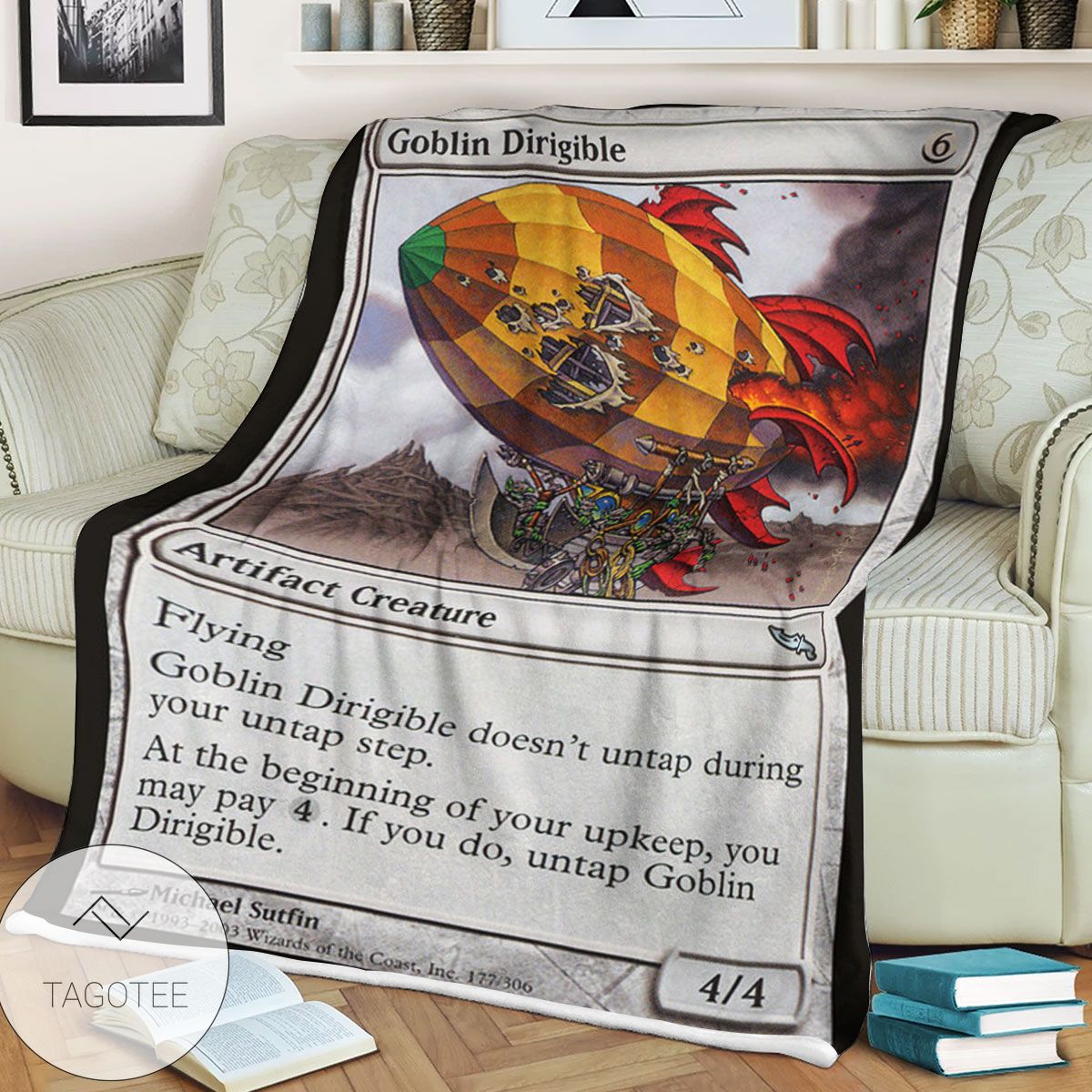 Mrd 177 Goblin Dirigible Magic The Gathering Mtg Blanket Mrd 177 Goblin Dirigible Magic The Gathering Mtg Blanket