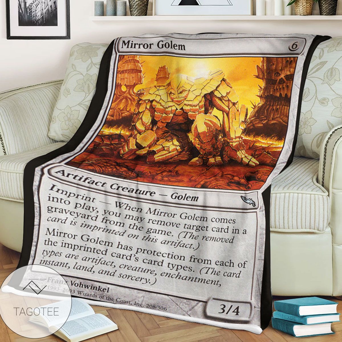 Mrd 208 Mirror Golem Magic The Gathering Mtg Blanket Mrd 208 Mirror Golem Magic The Gathering Mtg Blanket
