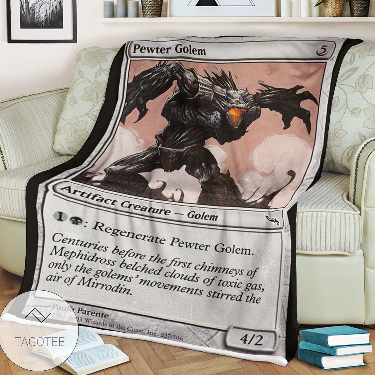 Mrd 227 Pewter Golem Magic The Gathering Mtg Blanket Mrd 227 Pewter Golem Magic The Gathering Mtg Blanket