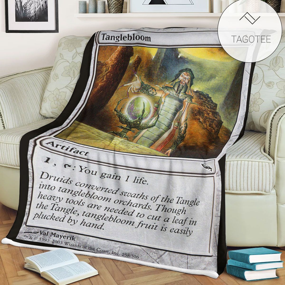 Mrd 258 Tanglebloom Mtg Game Magic The Gathering Fleece Blanket Mrd 258 Tanglebloom Mtg Game Magic The Gathering Fleece Blanket