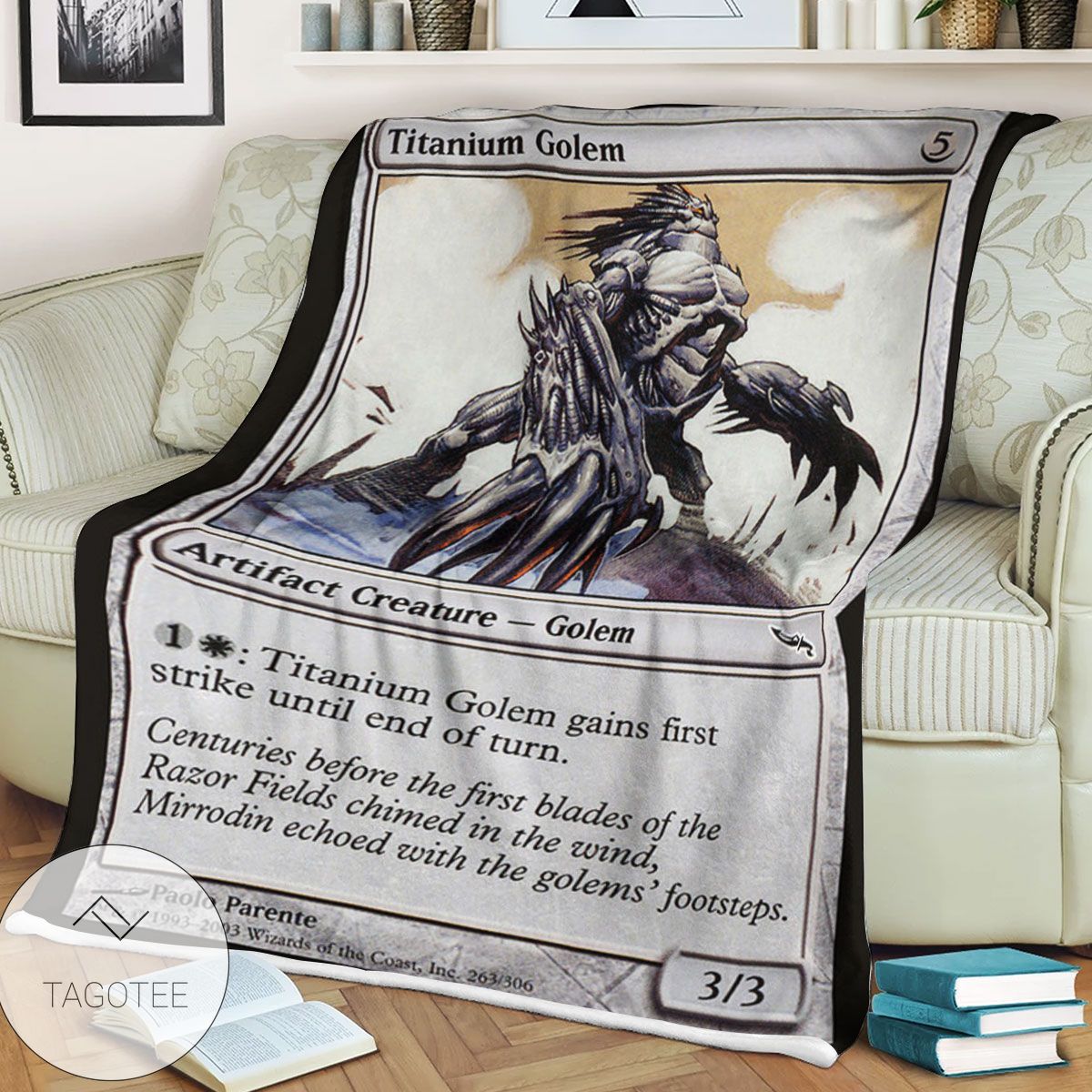 Mrd 263 Titanium Golem Magic The Gathering Mtg Blanket Mrd 263 Titanium Golem Magic The Gathering Mtg Blanket