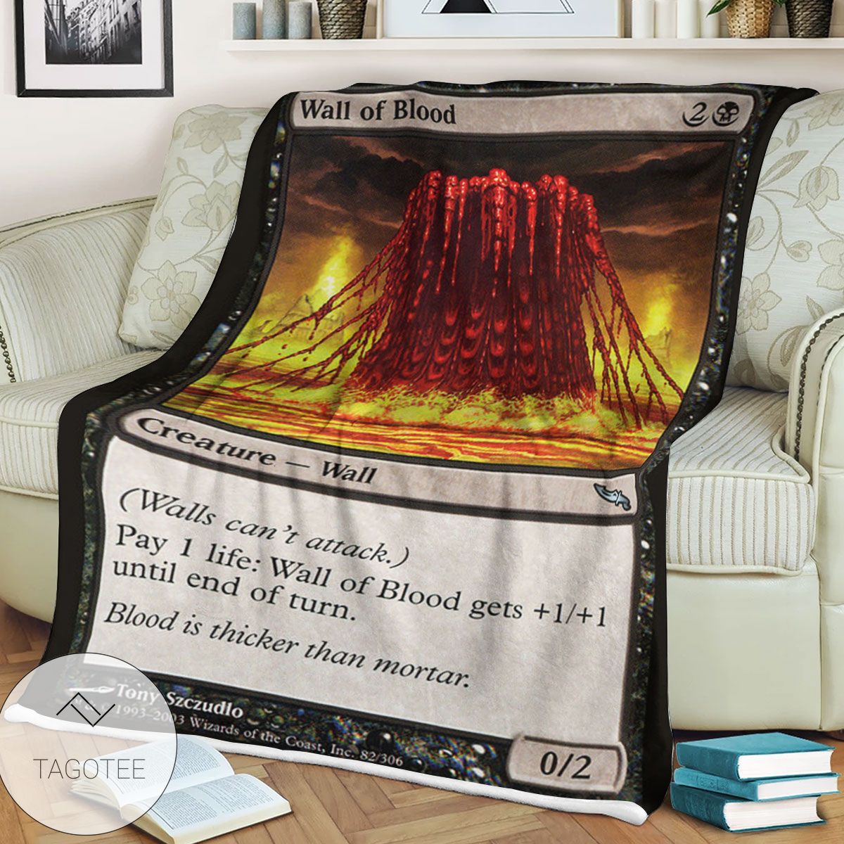 Mrd 82 Wall Of Blood Magic The Gathering Mtg Blanket Mrd 82 Wall Of Blood Magic The Gathering Mtg Blanket