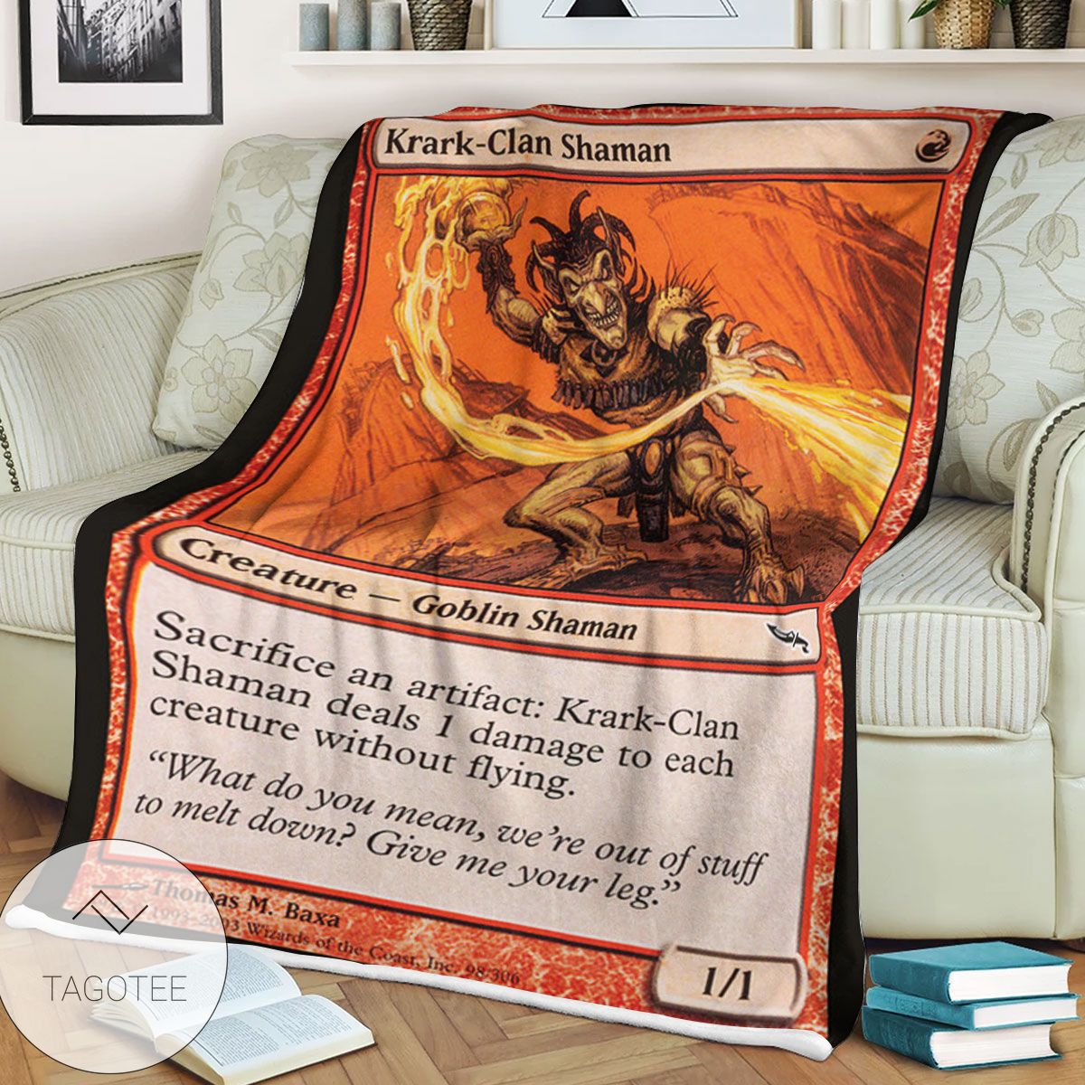 Mrd 98 Krark Clan Shaman Magic The Gathering Mtg Blanket Mrd 98 Krark Clan Shaman Magic The Gathering Mtg Blanket
