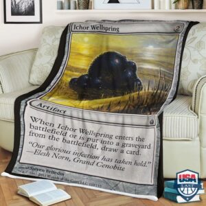 Mtg Card Game Ichor Wellspring Fleece Blanket