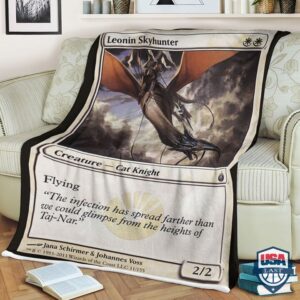 Mtg Card Game Leonin Skyhunter Fleece Blanket