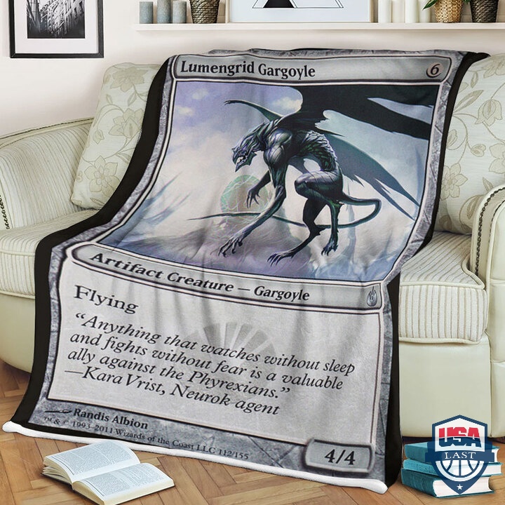 Mtg Card Game Lumengrid Gargoyle Fleece Blanket Mtg Card Game Lumengrid Gargoyle Fleece Blanket