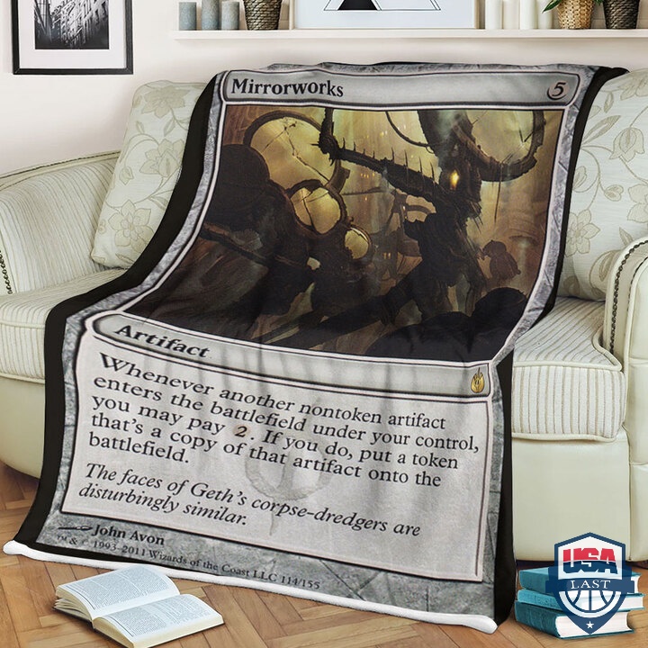 Mtg-Card-Game-Mirrorworks-Fleece-Blanket-1