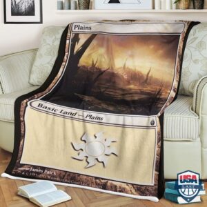 Mtg Game Mbs Basic Land Plains Fleece Blanket