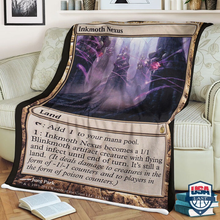 Mtg-Game-Mbs-Inkmoth-Nexus-Card-Fleece-Blanket-1