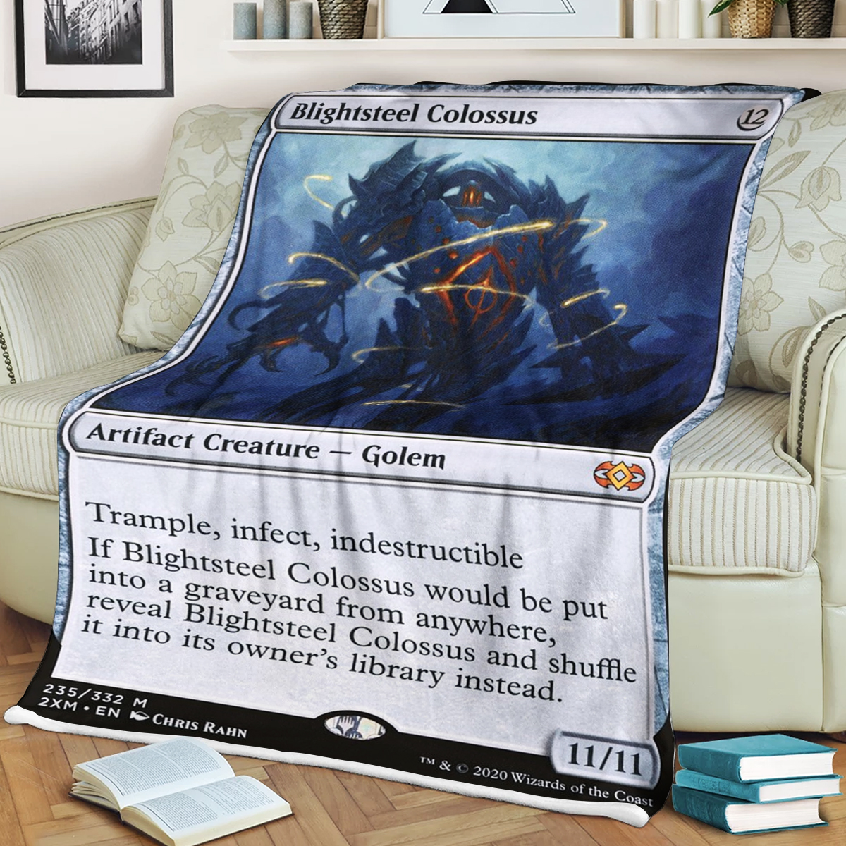 Mtg Magic The Gathering Blightsteel Colossus Blanket Mtg Magic The Gathering Blightsteel Colossus Blanket