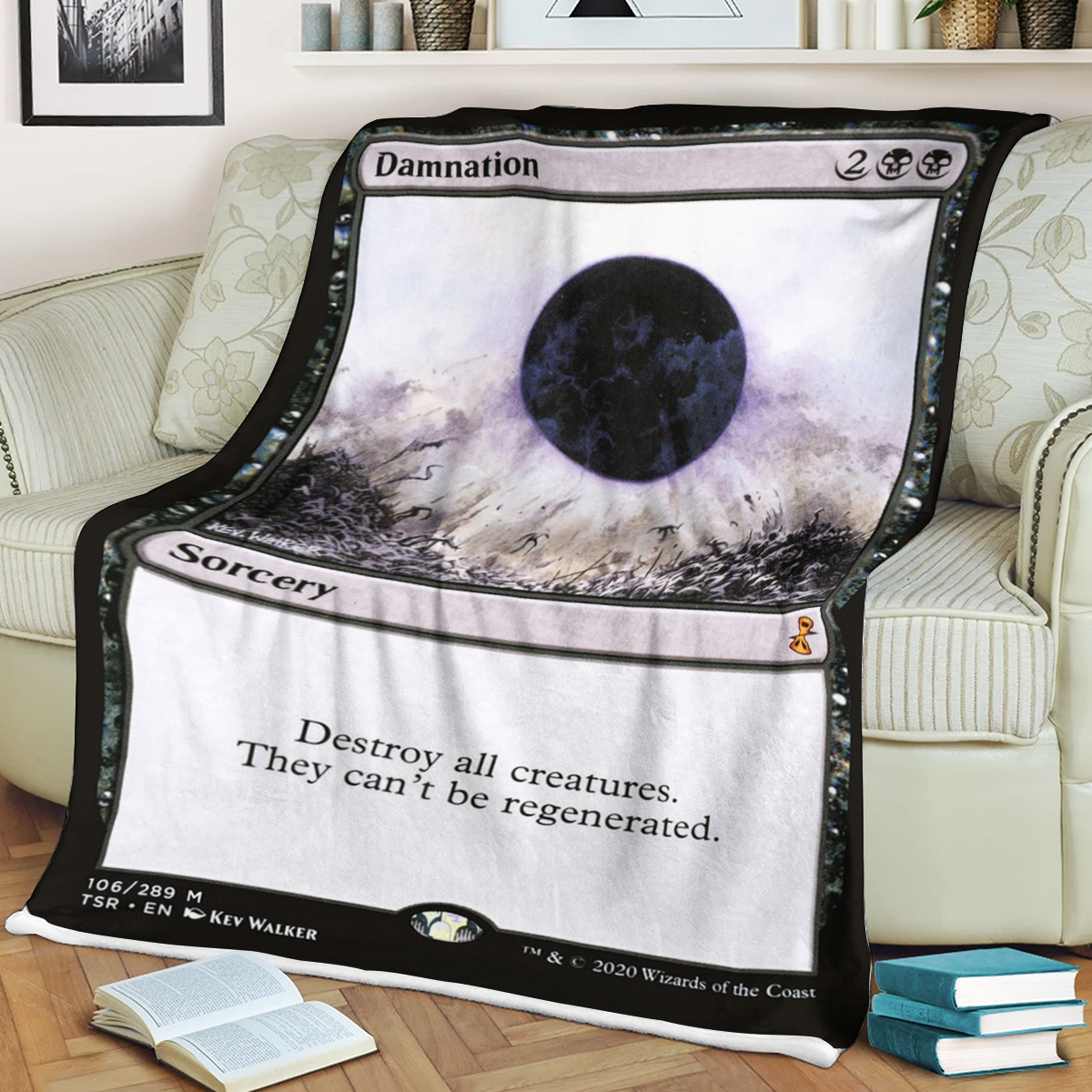 Mtg Magic The Gathering Damnation Blanket Mtg Magic The Gathering Damnation Blanket