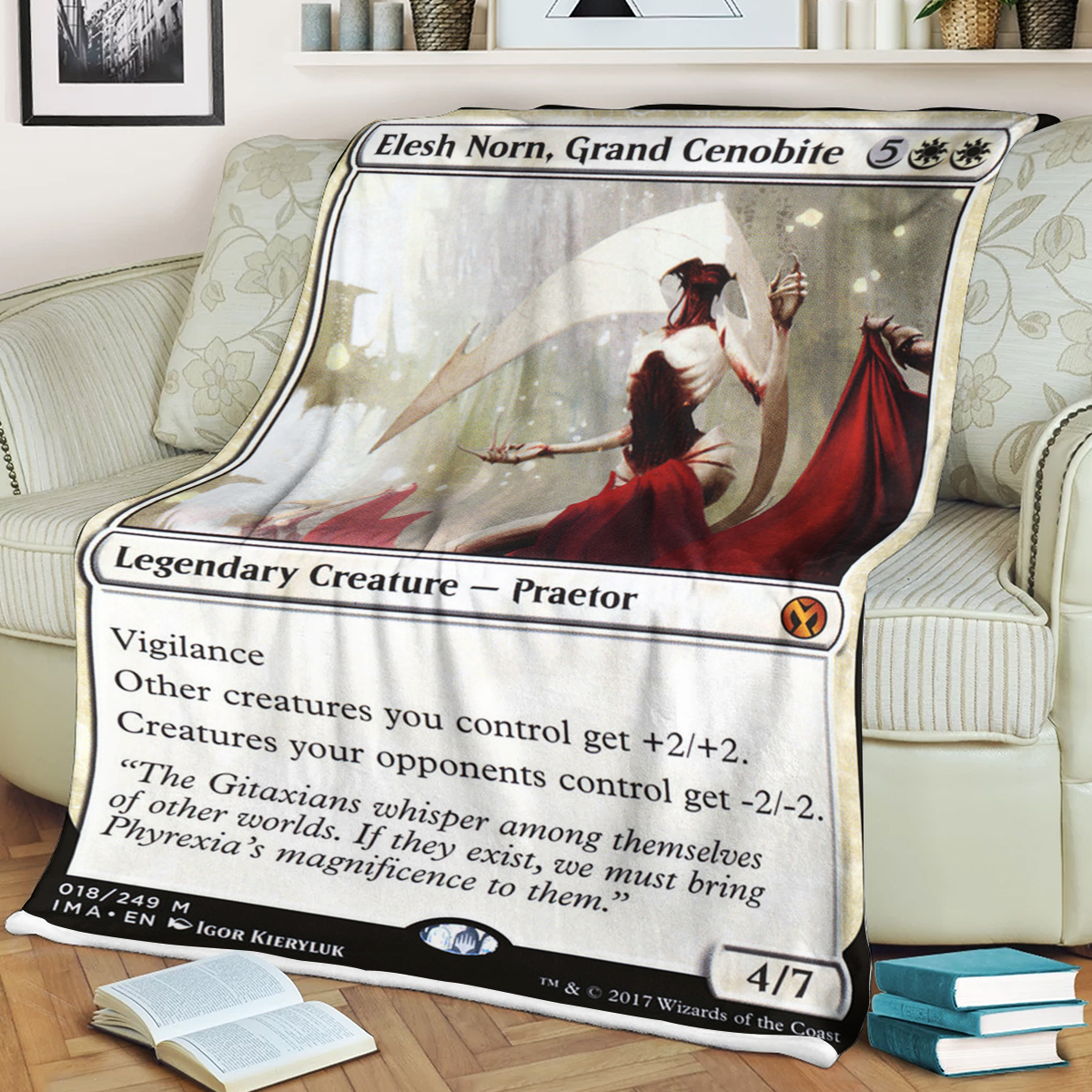 Mtg Magic The Gathering Elesh Norn Grand Cenobite Blanket Mtg Magic The Gathering Elesh Norn Grand Cenobite Blanket
