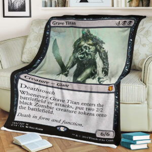 Mtg Magic The Gathering Grave Titan Blanket