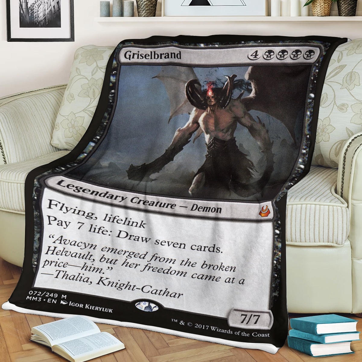 Mtg Magic The Gathering Griselbrand Blanket Mtg Magic The Gathering Griselbrand Blanket