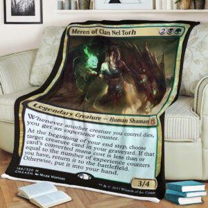 Mtg Magic The Gathering Meren Of Clan Nel Toth Blanket