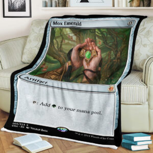 Mtg Magic The Gathering Mox Emerald Blanket