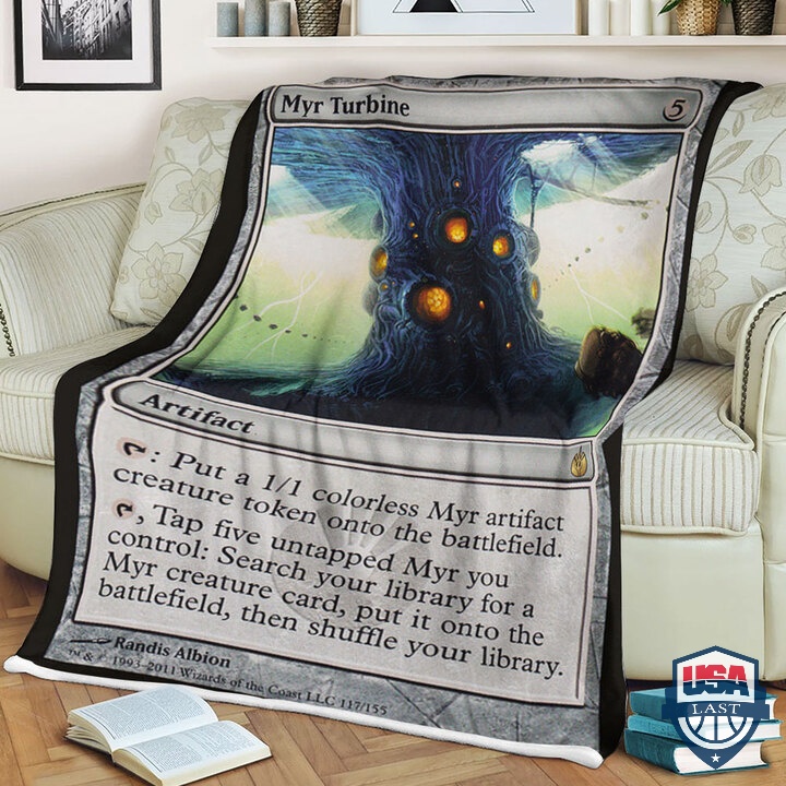 Mtg-Magic-The-Gathering-Myr-Turbine-Quilt-Blanket-1