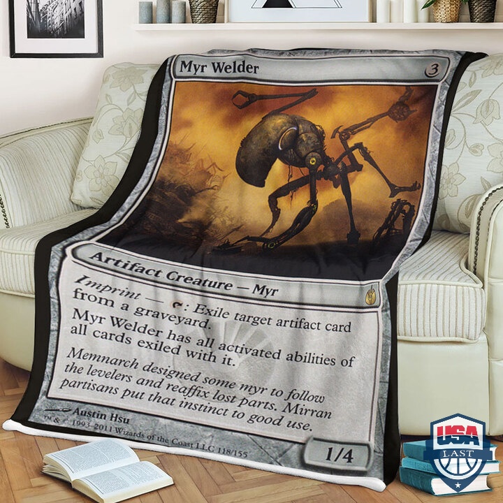 Mtg Magic The Gathering Myr Welder Quilt Blanket Mtg Magic The Gathering Myr Welder Quilt Blanket
