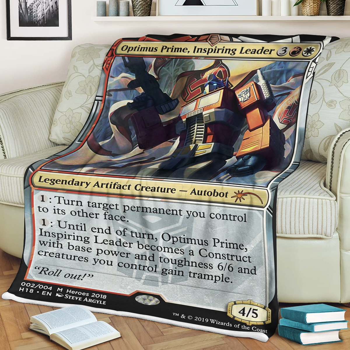 Mtg Magic The Gathering Optimus Prime Inspiring Leader Blanket Mtg Magic The Gathering Optimus Prime Inspiring Leader Blanket