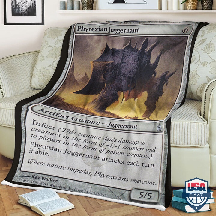 Mtg-Magic-The-Gathering-Phyrexian-Juggernaut-Quilt-Blanket-1