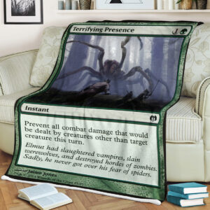 Mtg Magic The Gathering Terrifying Presence Blanket