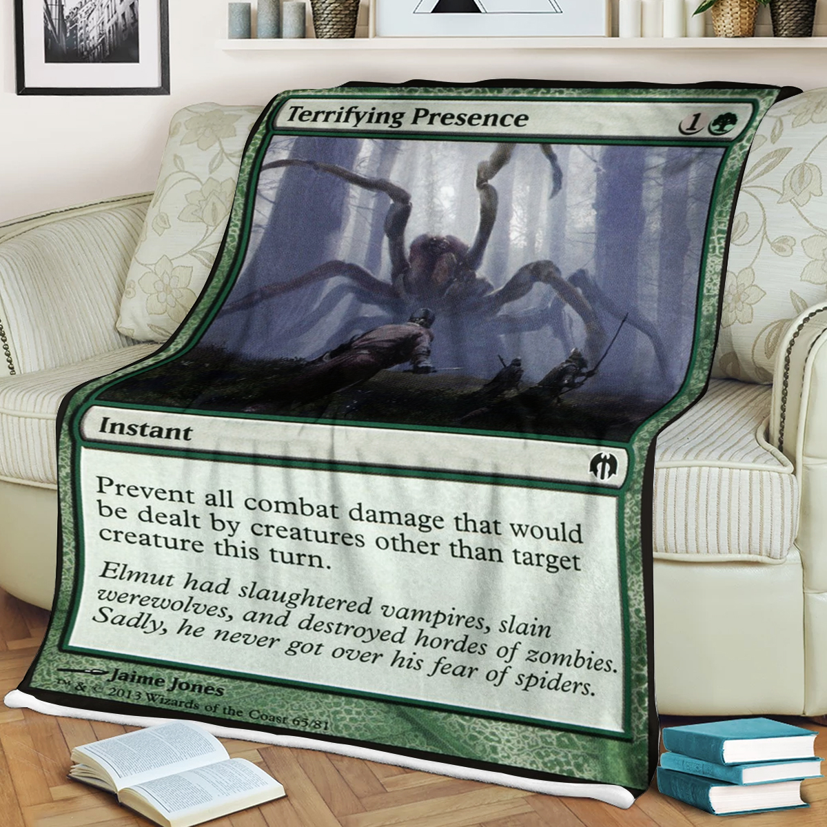 Mtg Magic The Gathering Terrifying Presence Blanket Mtg Magic The Gathering Terrifying Presence Blanket