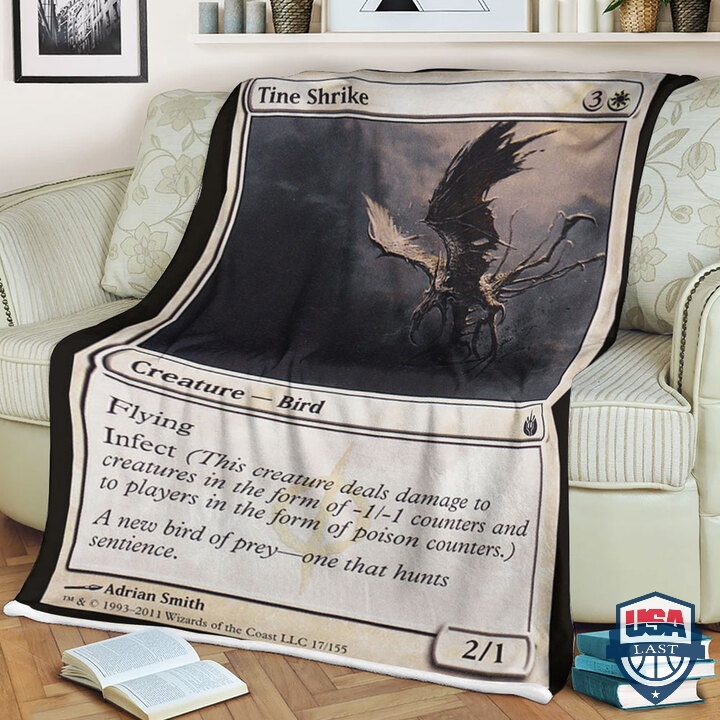 Mtg Magic The Gathering Tine Shrike Fleece Blanket Mtg Magic The Gathering Tine Shrike Fleece Blanket