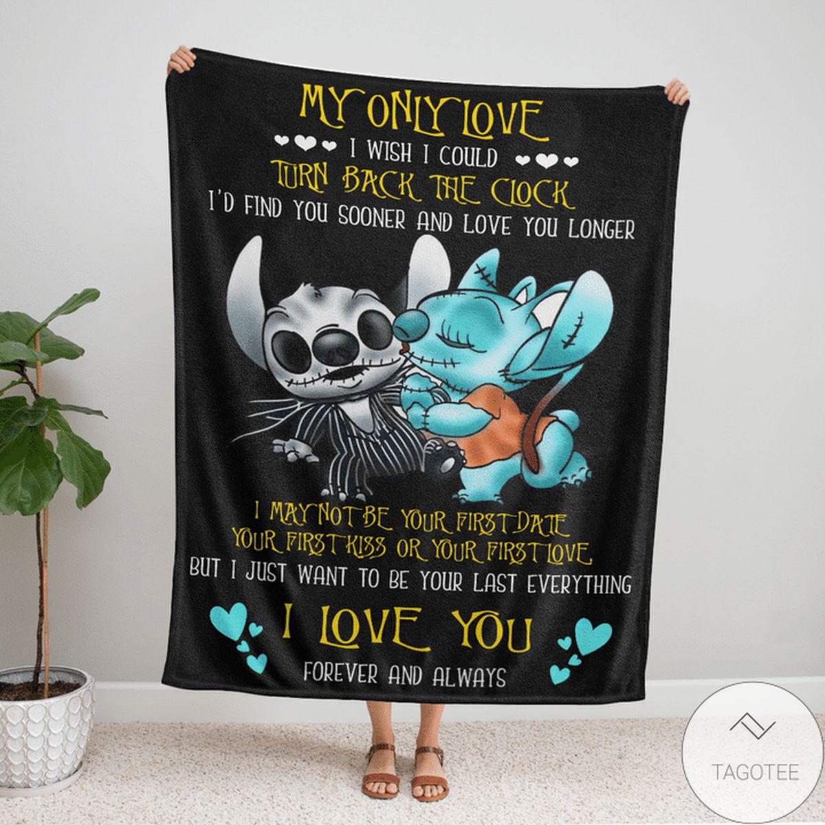 My Only Love Forever And Always Stitch And Angel Blanket My Only Love Forever And Always Stitch And Angel Blanket