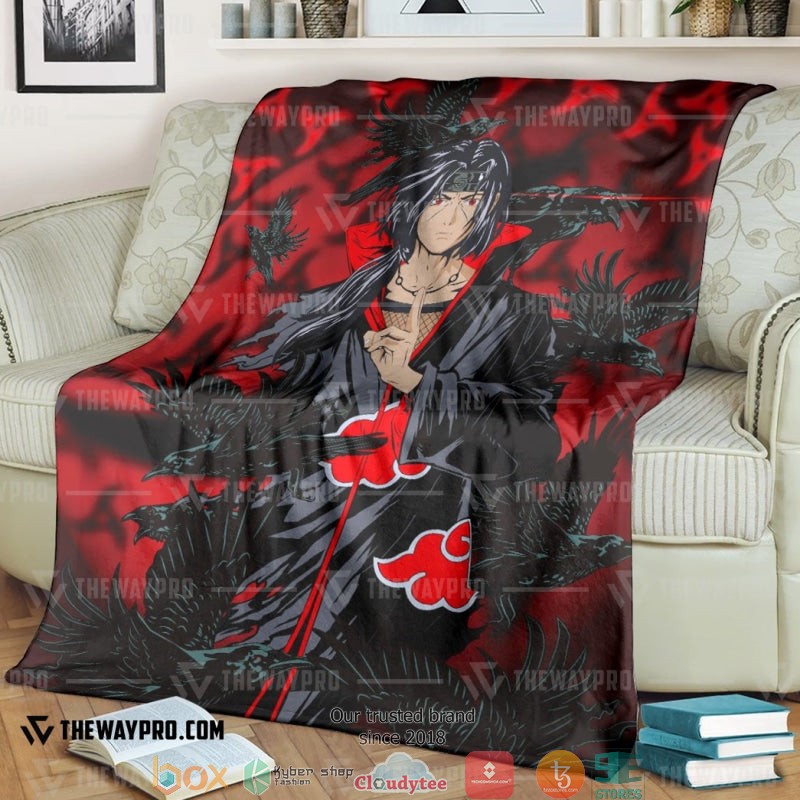 Naruto Shippuden Itachi Uchiha Red Soft Blanket Naruto Shippuden Itachi Uchiha Red Soft Blanket