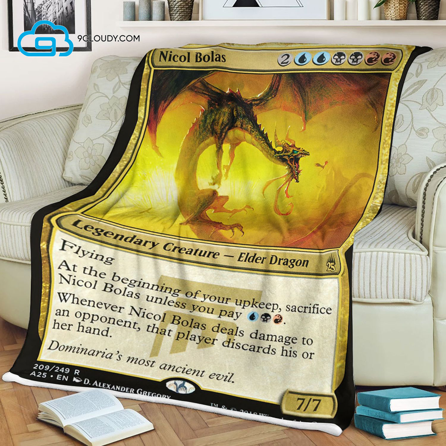 Nicol Bolas Game Magic The Gathering Blanket Nicol Bolas Game Magic The Gathering Blanket