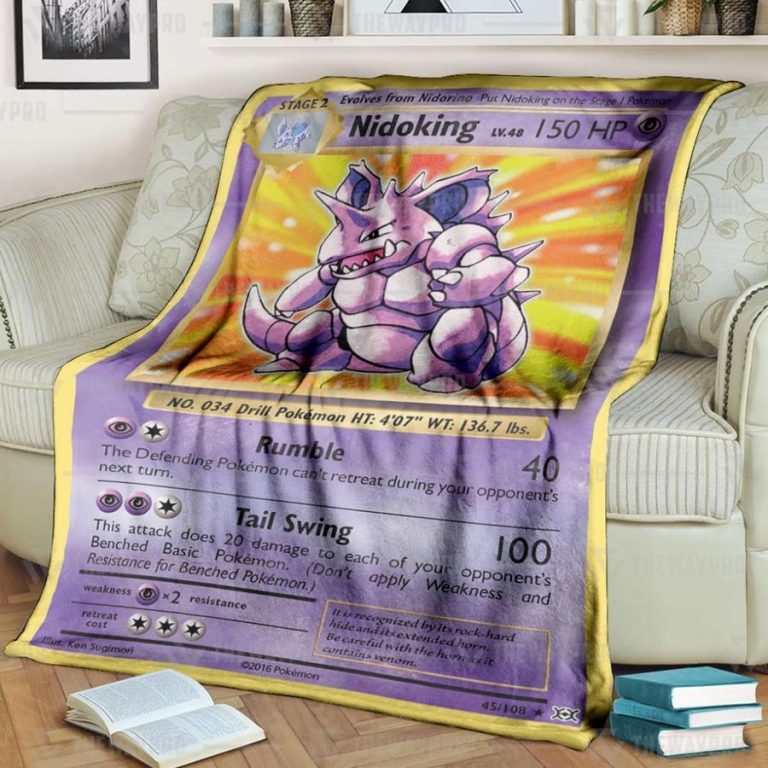 Nidoking-Evolutions-Pokemon-Blanket-3