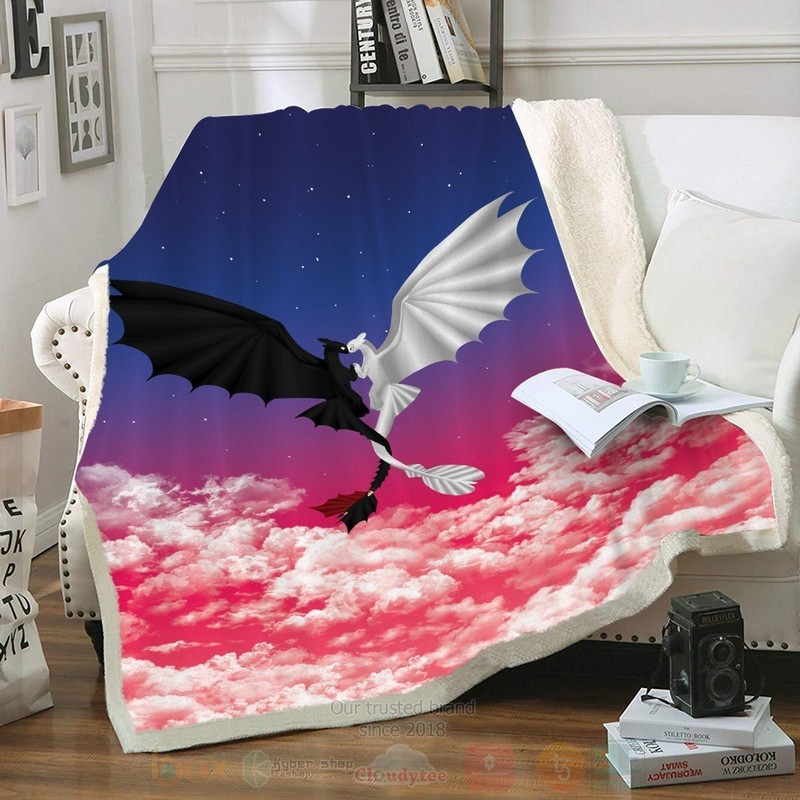 Night X Light Fury Custom Throw Blanket Night X Light Fury Custom Throw Blanket