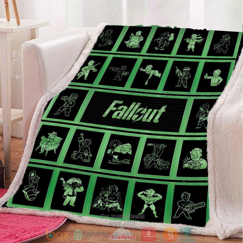 Nuclear Fallout Throw Blanket Nuclear Fallout Throw Blanket