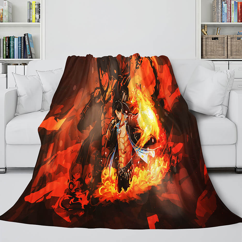 ONE PIECE Throw Blanket 123 ONE PIECE Throw Blanket 123