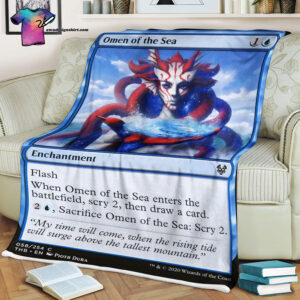 Omen Of The Sea Game Magic The Gathering Blanket