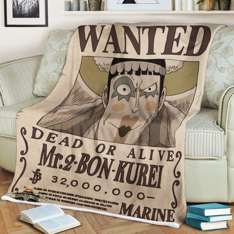 One-Piece-Wanted-Dead-Or-Alive-Mr2-Bon-Kurei-Blanket-1