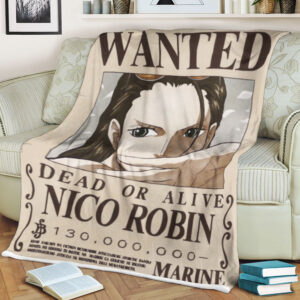 One Piece Wanted Dead Or Alive Nico Robin Blanket