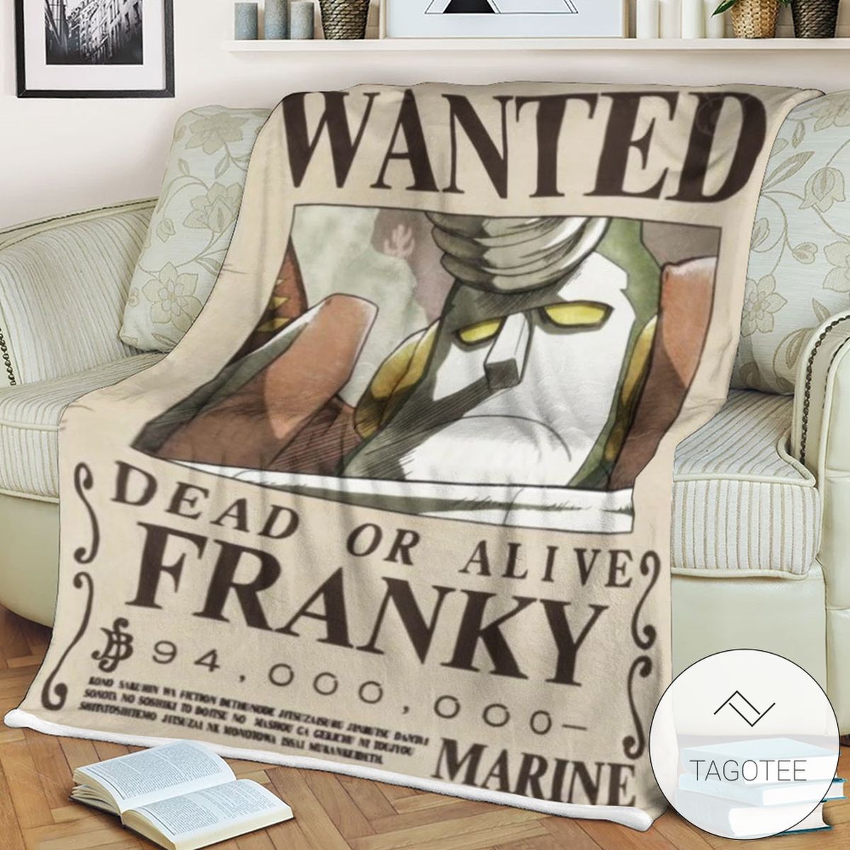 Op One Piece Cyborg Franky 27S Wanted Blanket Tagotee Op One Piece Cyborg Franky 27S Wanted Blanket Tagotee