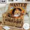 Op One Piece Luffy Blanket Tagotee