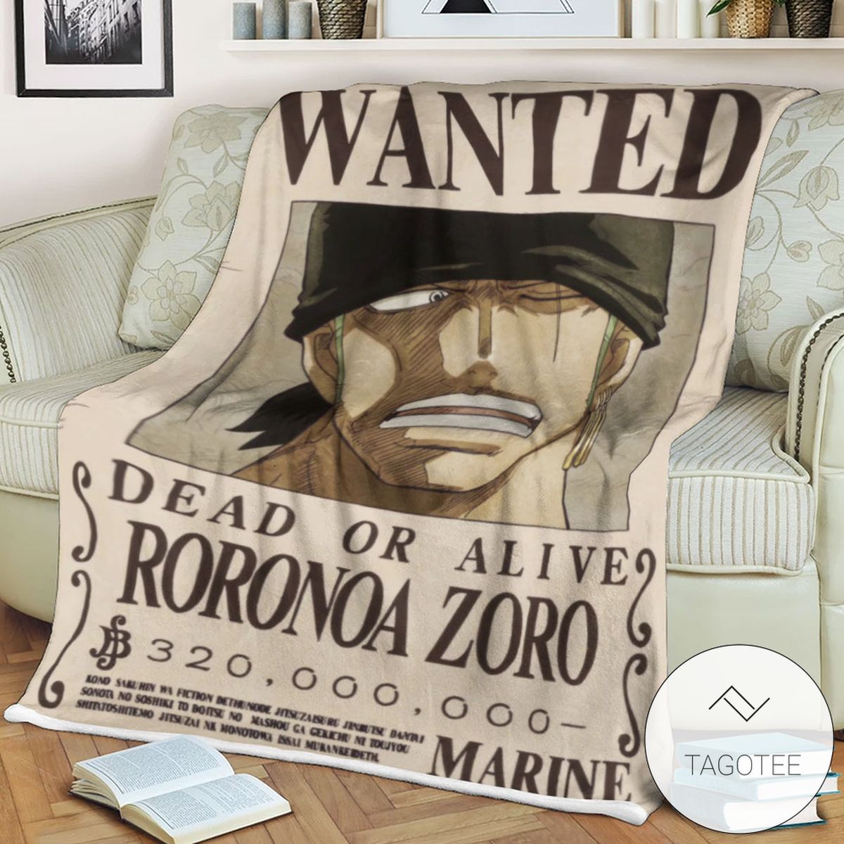 Op One Piece Roronoa Zoro 27S Current Wanted Blanket Op One Piece Roronoa Zoro 27S Current Wanted Blanket