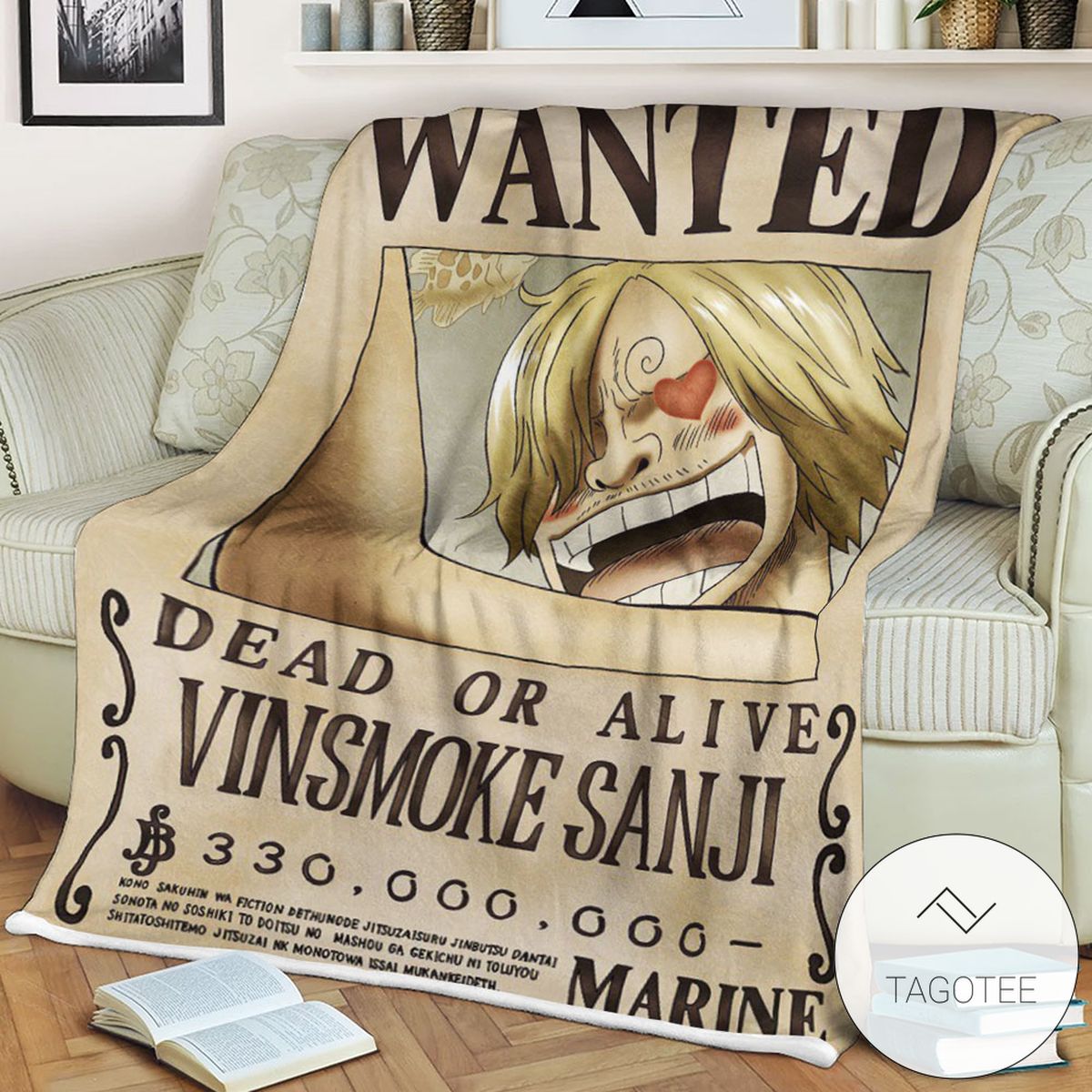 Op One Piece Sanji 27S Current Wanted Blanket Op One Piece Sanji 27S Current Wanted Blanket