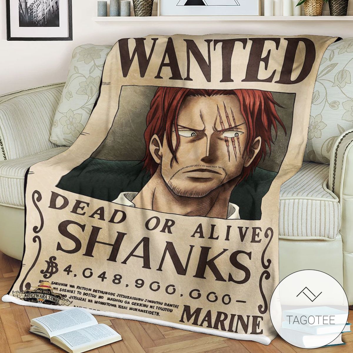 Op One Piece Shanks Wanted Blanket Op One Piece Shanks Wanted Blanket