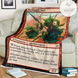 Pca 40 Beetleback Chief Mtg Game Magic The Gathering Fleece Blanket