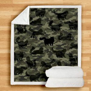 Persian Cat Camo Blanket