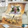 Personalized As I Sit In The Heaven And I Watch You Everyday Blanket 3
